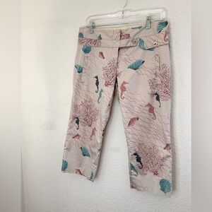 Anthropologie Leifsdottir tropical cropped pant‎